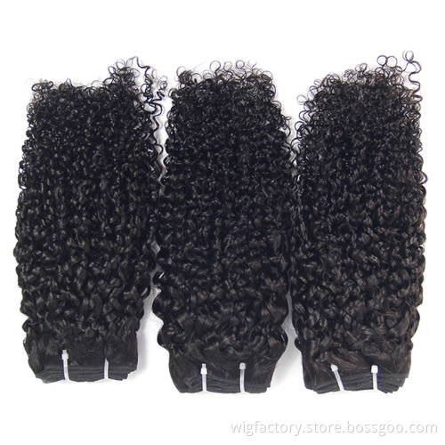 Hair manufacturer cheap wholesale unprocessed indian double drawn cuticle aligned pixel pixie curls remy 100% human hair